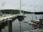 A sailing class in progress (background). Mystic Seaport offers many educational progams throughout the year. 