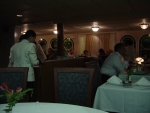 this picture came out too dark, but it is iside one of the restaurants.