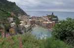 Looking back at Vernazza, population of approximately 1,000 people.