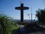 The 100-ft tall Tower El Vigia Cross. Made of concrete, this tower can be used as a hurricane shelter.