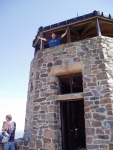 The wind was great at the top of Harney Peak.